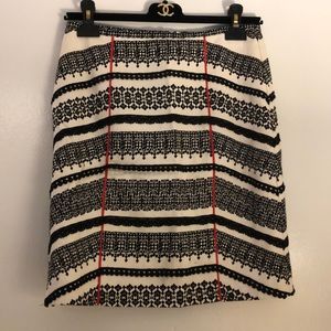 Anthropologie Textured Pencil Skirt